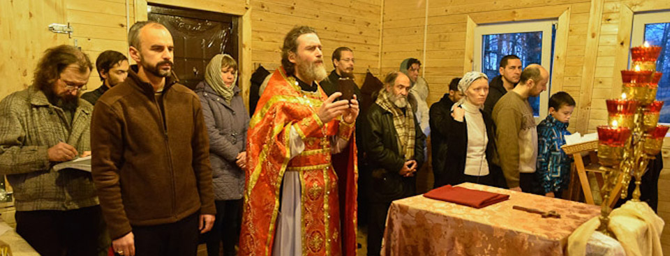 Молебен на начало строительства Храма страстотерпца царевича Алексия